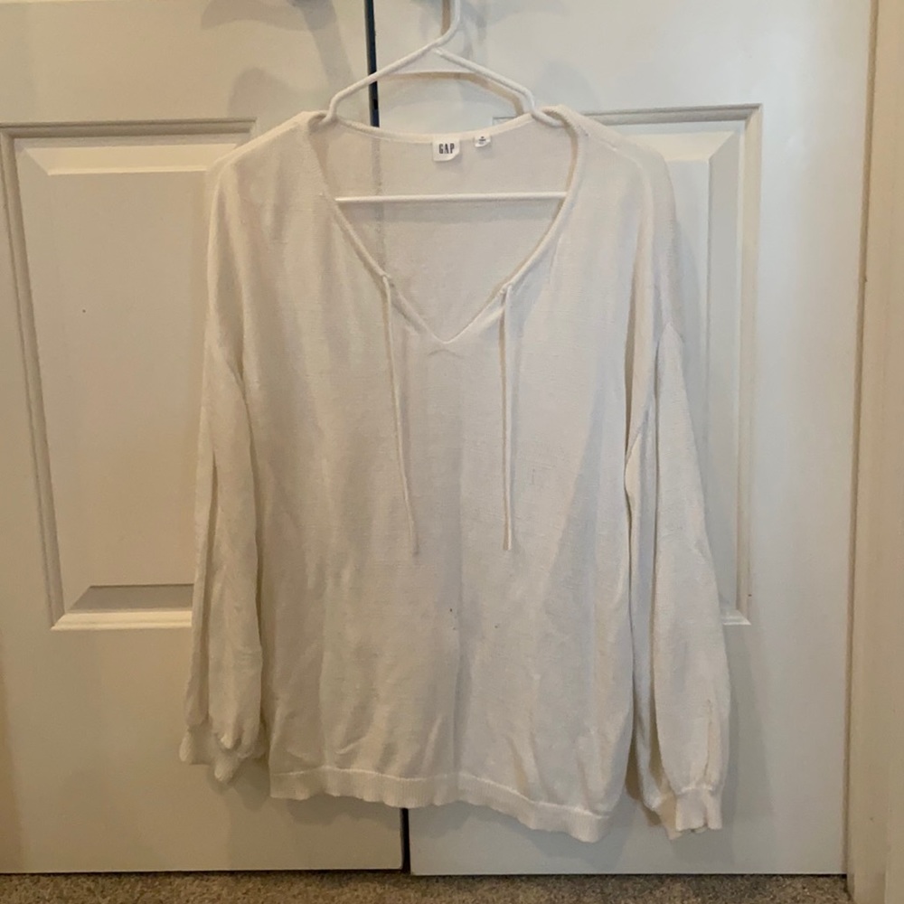 Gap white blouse sz M